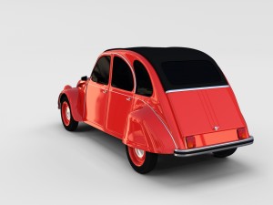 citroen 2cv rev 3D Model