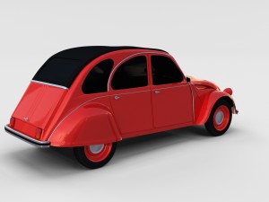 citroen 2cv rev 3D Model