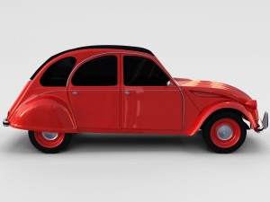 citroen 2cv rev 3D Model