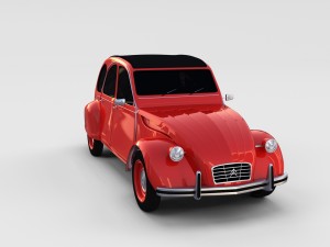 citroen 2cv rev 3D Model