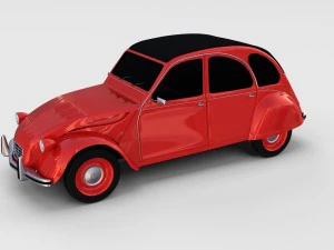 citroen 2cv rev 3D Model