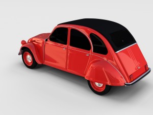 citroen 2cv rev 3D Model