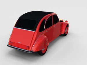 citroen 2cv rev 3D Model