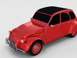 citroen 2cv rev 3D Model