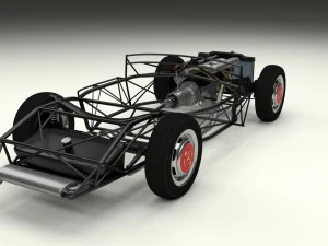 повністю змодельований mercedes 300sl gullwing rev 3D Модель