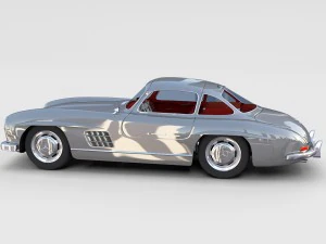 повністю змодельований mercedes 300sl gullwing rev 3D Модель