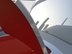 повністю змодельований mercedes 300sl gullwing rev 3D Модель