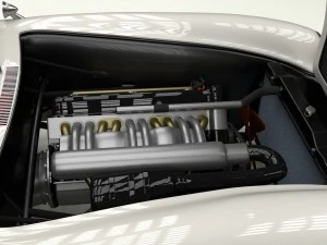 повністю змодельований mercedes 300sl gullwing rev 3D Модель