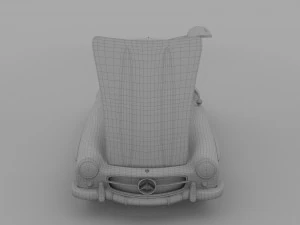повністю змодельований mercedes 300sl gullwing rev 3D Модель