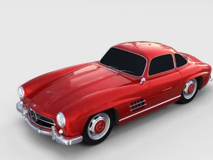 mercedes 300sl truccata w198 rev Modello 3D
