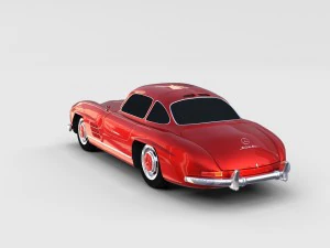 rigged mercedes 300sl w198 rev 3D Model