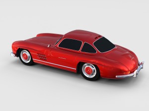 rigged mercedes 300sl w198 rev 3Dモデル