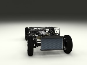 fully modelled mercedes 300sl roadster red rev Modèle 3D
