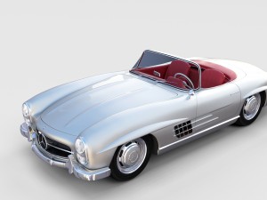 fully modelled mercedes 300sl roadster rev 3D Model