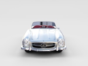 fully modelled mercedes 300sl roadster rev Modelo 3D