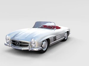 fully modelled mercedes 300sl roadster rev 3D Model