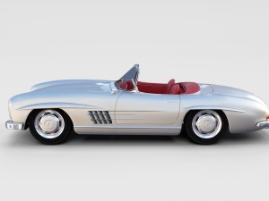 fully modelled mercedes 300sl roadster rev Modelo 3D