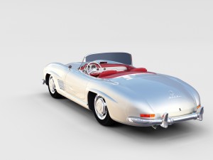 fully modelled mercedes 300sl roadster rev Modelo 3D