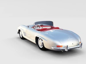 fully modelled mercedes 300sl roadster rev 3D Model