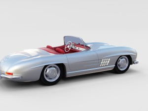fully modelled mercedes 300sl roadster rev Modelo 3D