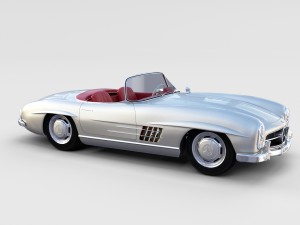 fully modelled mercedes 300sl roadster rev Modelo 3D