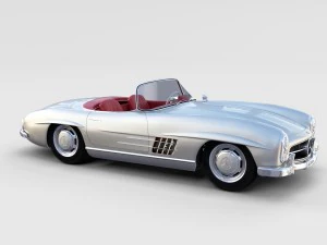 fully modelled mercedes 300sl roadster rev 3D Model