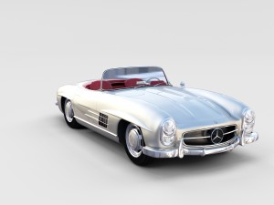 fully modelled mercedes 300sl roadster rev Modelo 3D