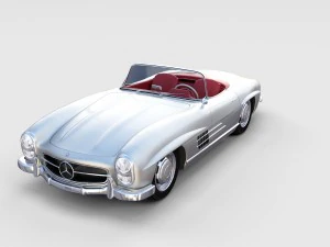 fully modelled mercedes 300sl roadster rev 3D Model