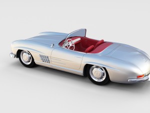 fully modelled mercedes 300sl roadster rev Modelo 3D