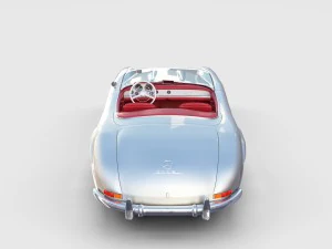 fully modelled mercedes 300sl roadster rev 3D Model