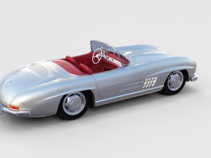 fully modelled mercedes 300sl roadster rev Modelo 3D