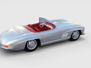 fully modelled mercedes 300sl roadster rev 3D Model