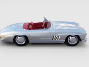 fully modelled mercedes 300sl roadster rev Modelo 3D
