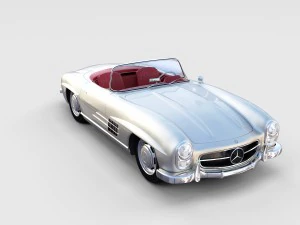 fully modelled mercedes 300sl roadster rev 3D Model