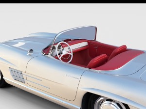 fully modelled mercedes 300sl roadster rev Modelo 3D