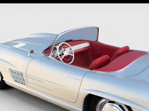 fully modelled mercedes 300sl roadster rev 3D Model