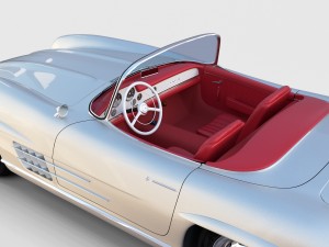 fully modelled mercedes 300sl roadster rev Modelo 3D