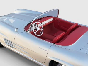 fully modelled mercedes 300sl roadster rev 3D Model