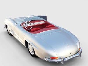 fully modelled mercedes 300sl roadster rev 3D Model
