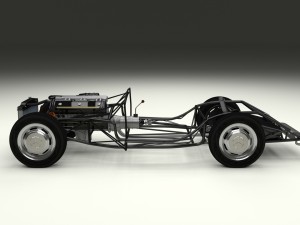 fully modelled mercedes 300sl roadster rev Modelo 3D