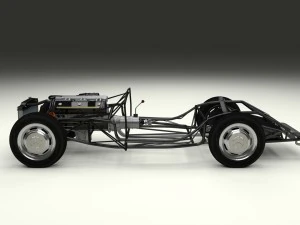fully modelled mercedes 300sl roadster rev 3D Model
