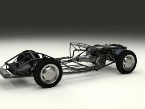 fully modelled mercedes 300sl roadster rev 3D Model