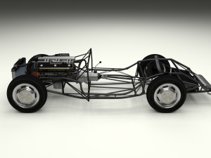 fully modelled mercedes 300sl roadster rev Modelo 3D