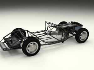 fully modelled mercedes 300sl roadster rev Modelo 3D