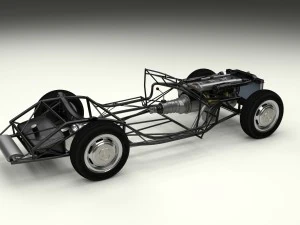 fully modelled mercedes 300sl roadster rev 3D Model