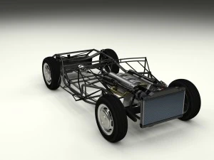 fully modelled mercedes 300sl roadster rev 3D Model
