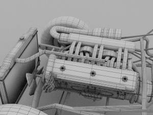 fully modelled mercedes 300sl roadster rev Modelo 3D