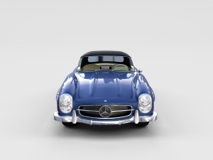 mercedes 300sl roaster top rev Modello 3D