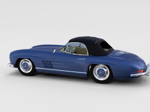mercedes 300sl roaster top rev Modello 3D