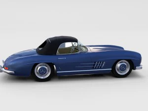 mercedes 300sl roaster top rev 3D Model